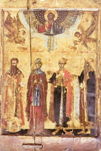 Блаженні Іоанн, цар Сербський і батьки його, Стефан і преподобна Ангелина, правителі Сербські p18cg9f5ss4de8cqbn616441sop3