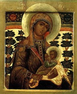 Ікона Божої Матері, йменована «Млекоживителька» Ikona Bozhoi Materi ymenovana Mlekozhyvytelka